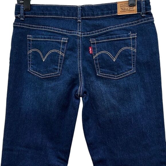 New Levi's 710 Super Skinny Jeans Girls Size 16 Dark Wash Slim Fit Adjustable - Picture 5 of 11